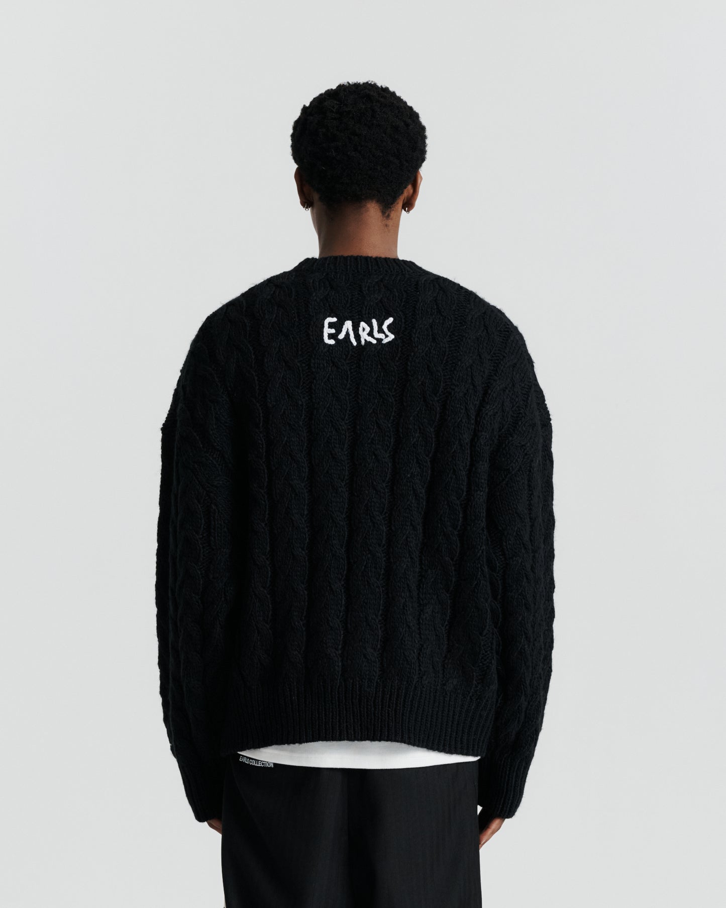 Monogram Crew - Black