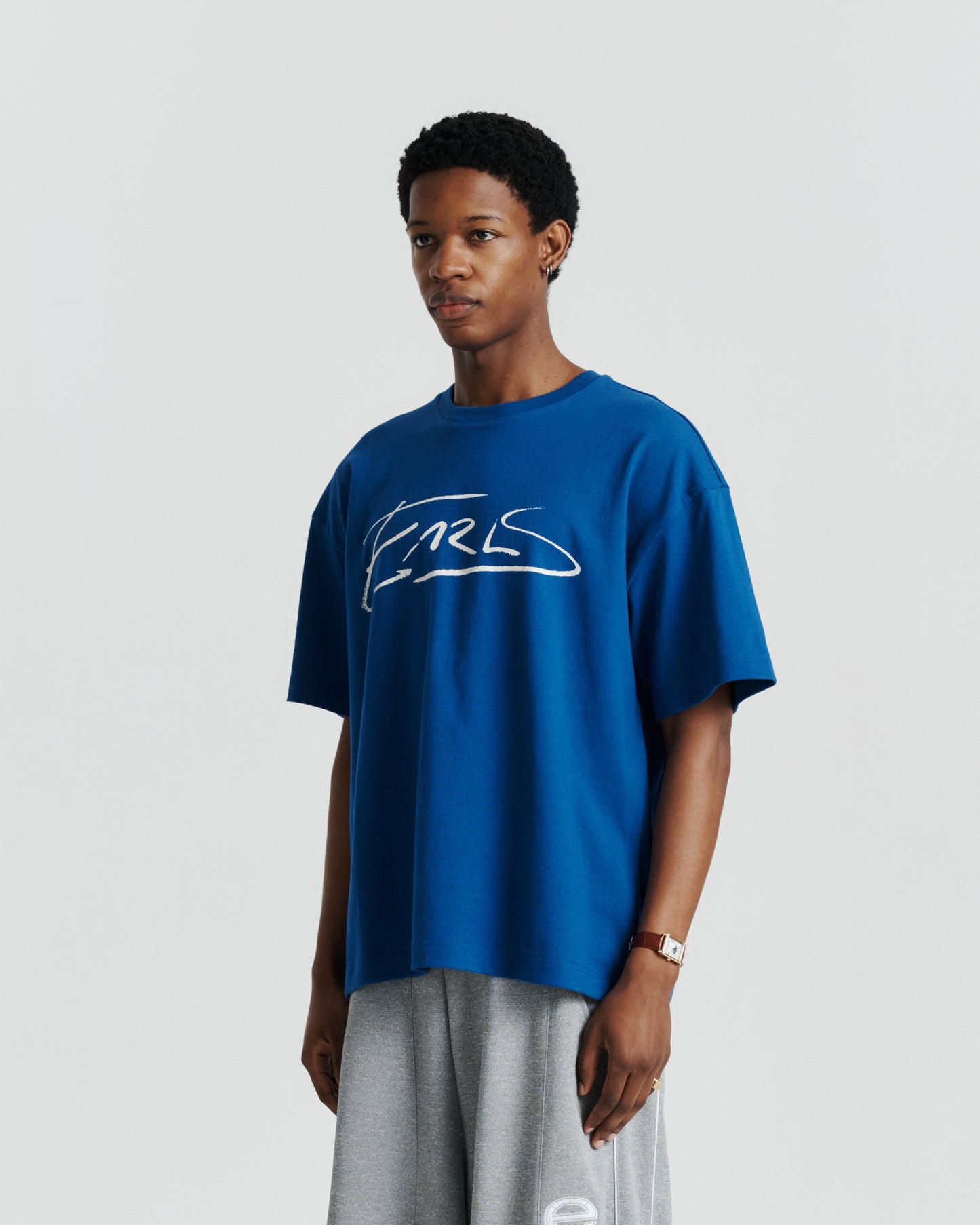 Written Tee - Blue