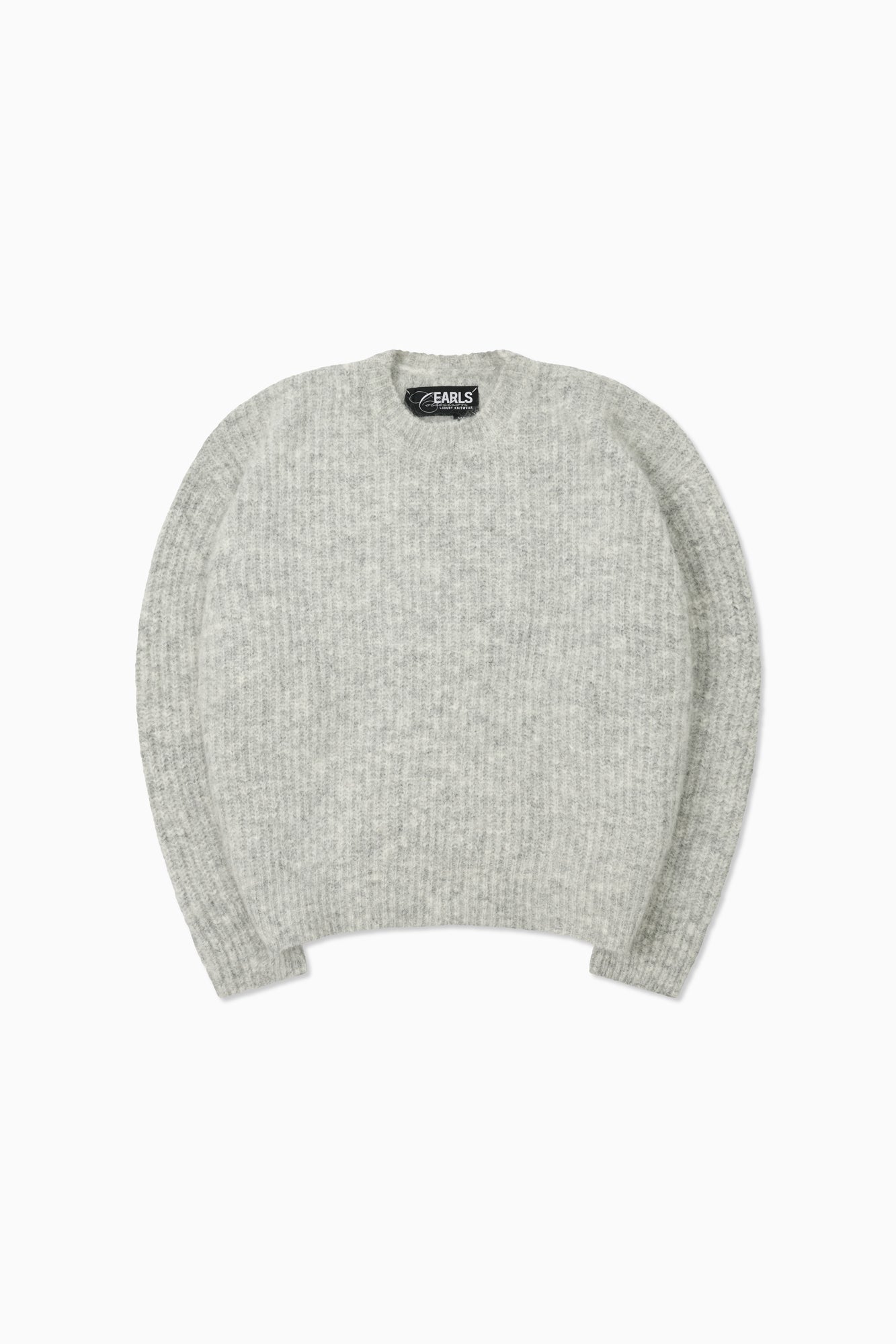 Mohair Knit Crew - Frost Marle
