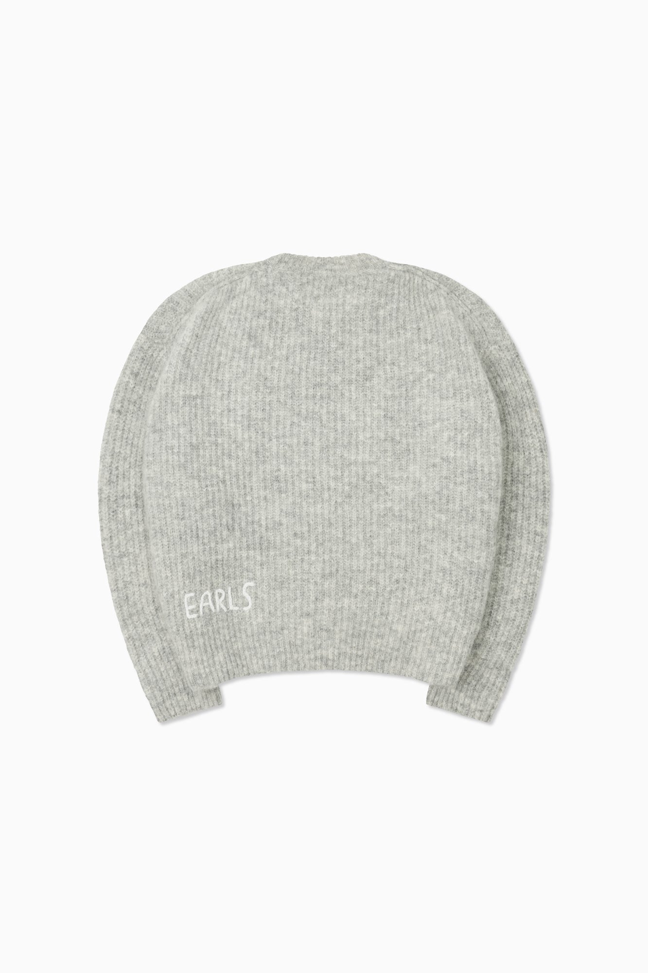 Mohair Knit Crew - Frost Marle