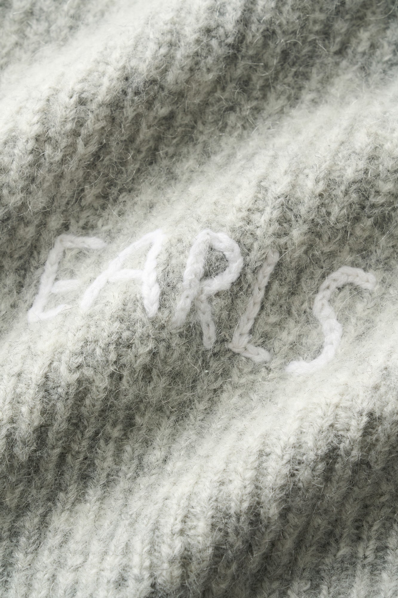 Mohair Knit Crew - Frost Marle