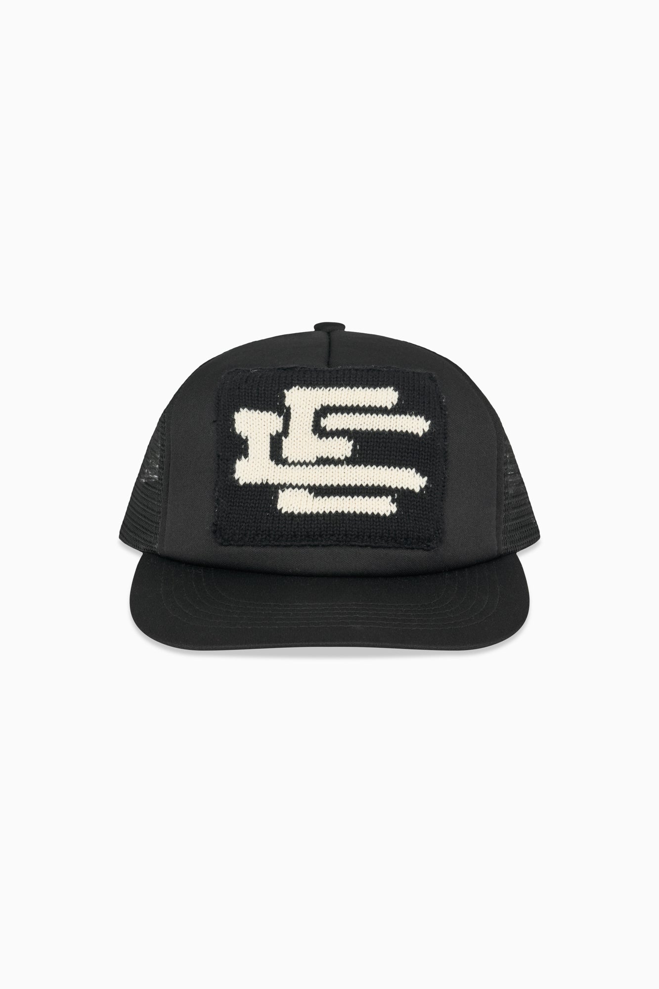 Intarsia Trucker - Black