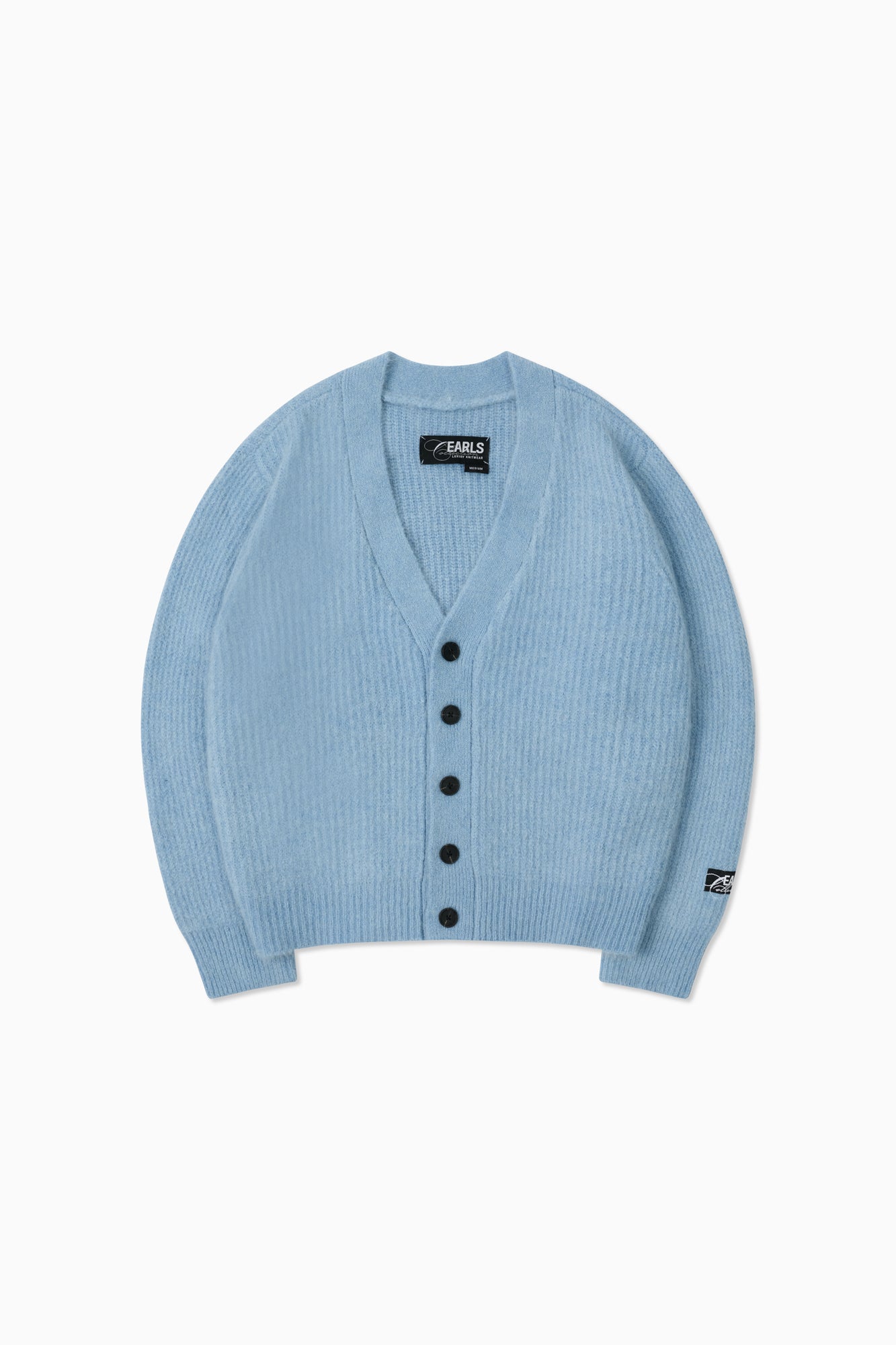 Mohair Cableknit Cardigan - Ice