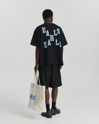 Felt Tee - Black/Blue