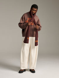 Association Knit - Chocolate/Sunset
