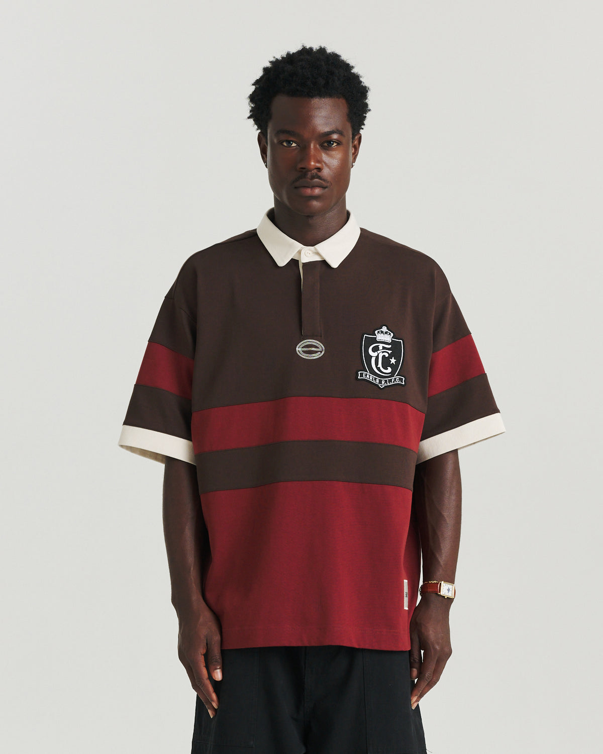 Block Rugby - Brown/Red
