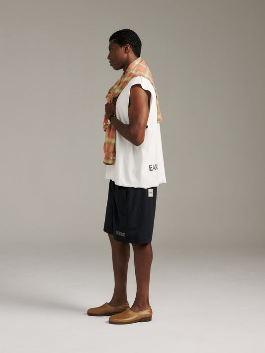 Boxy Rib Tank - White