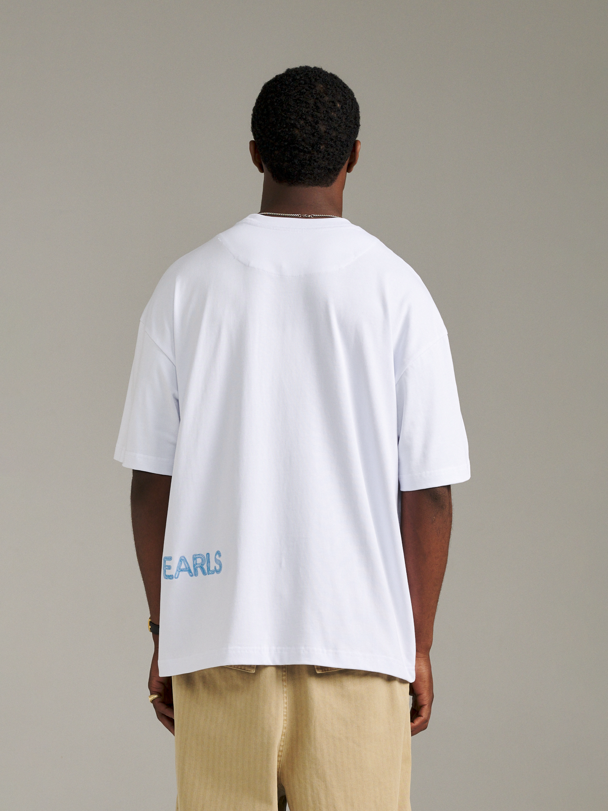 Maze Tee - White/Blue