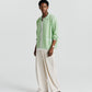Knit Shirt Cardigan - Lime