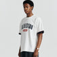 Patch Tee - Pristine/Navy