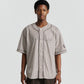 Baseman Shirt - Brown Stripe
