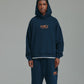 Thick Stitch Short - Navy/Orange