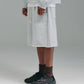 Thick Stitch Short - Grey/White