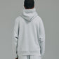 Thick Stitch Hood - Grey/White