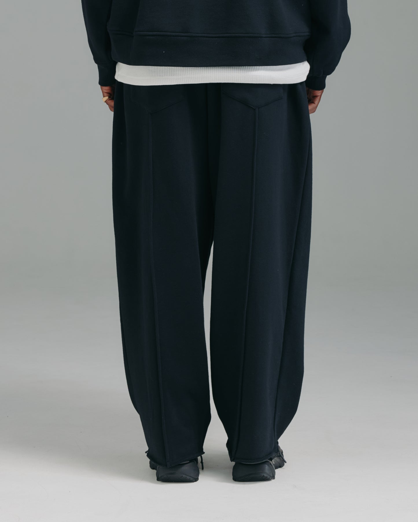 Thick Stitch Pant - Black/White