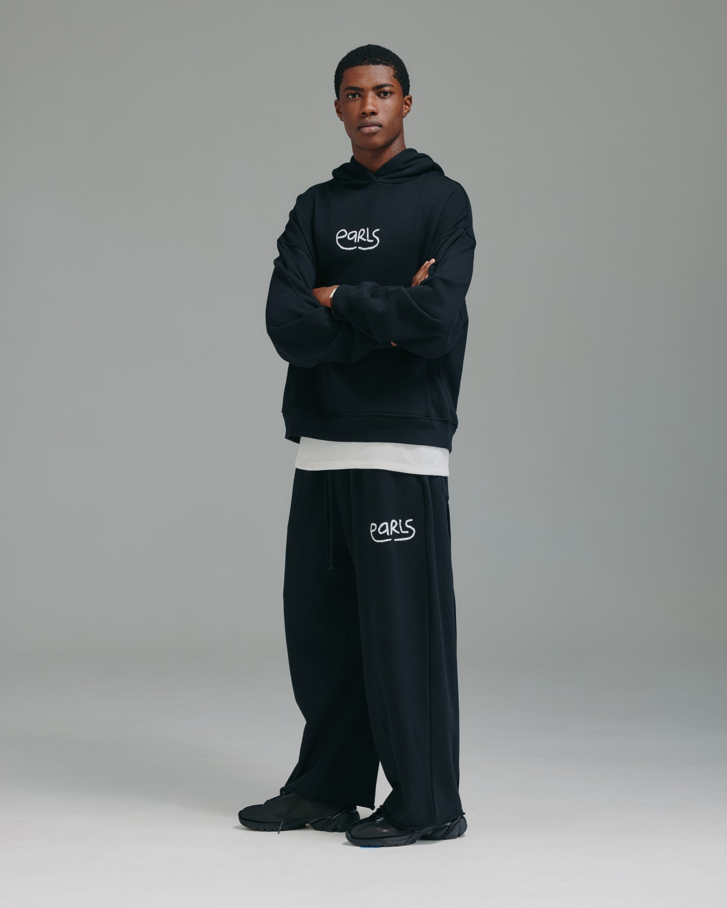 Thick Stitch Pant - Black/White