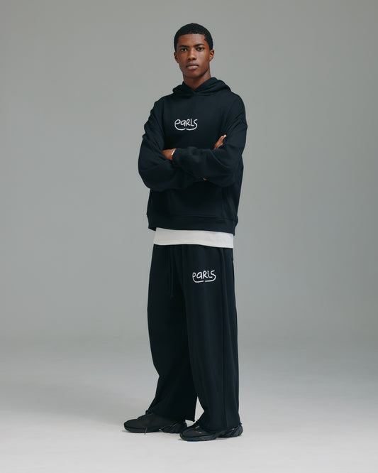 Thick Stitch Pant - Black/White