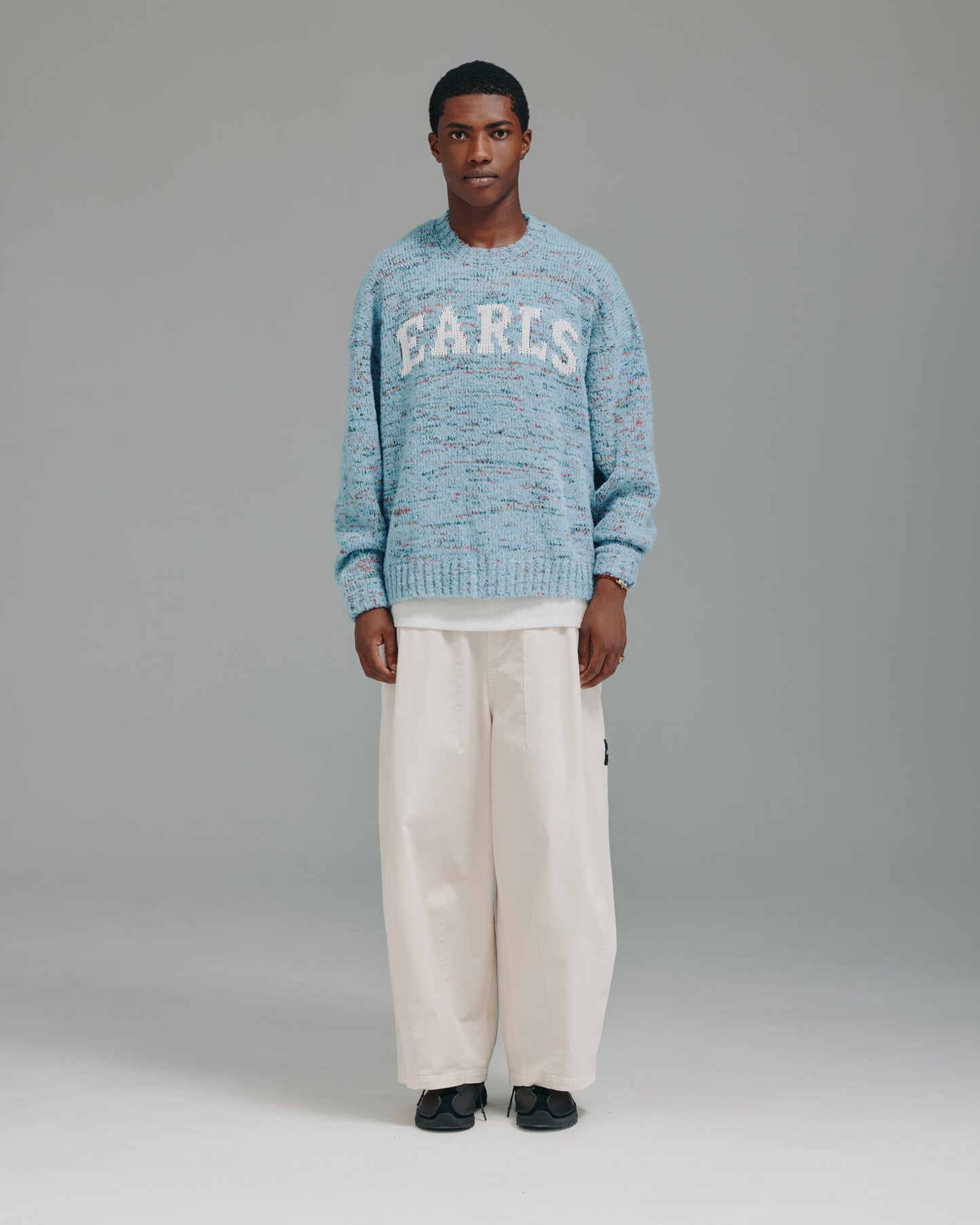 Oma Intarsia Knit - Blue
