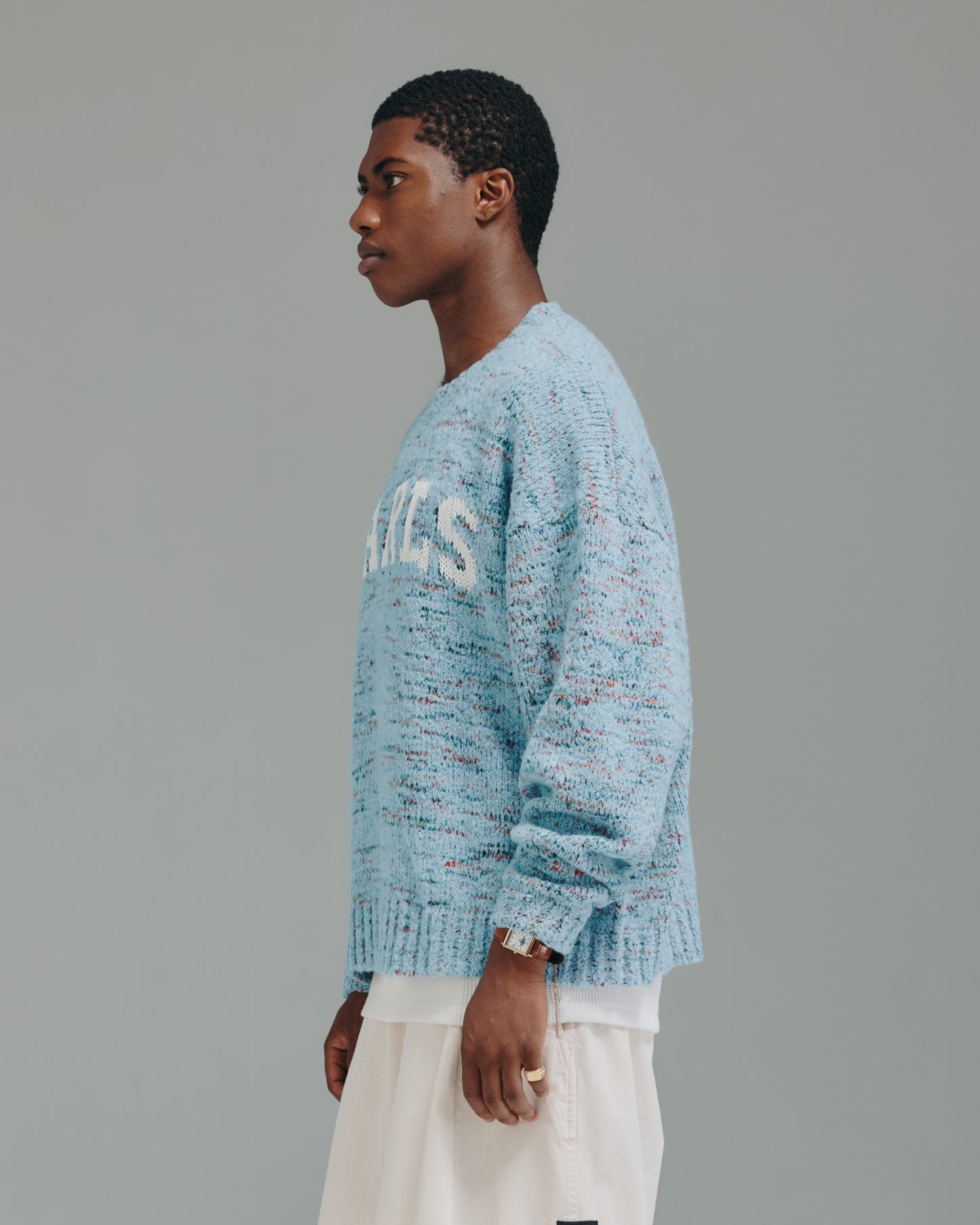 Oma Intarsia Knit - Blue