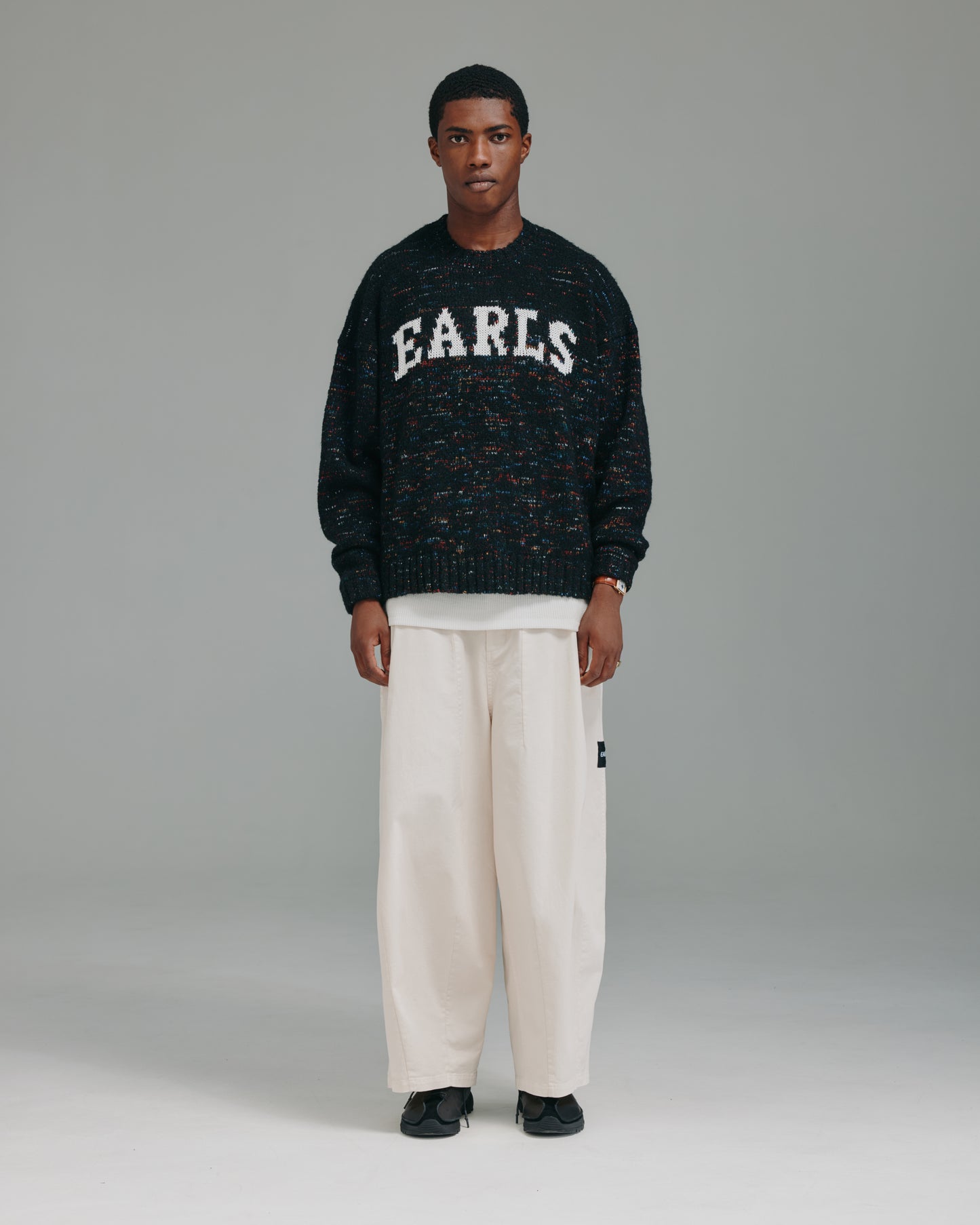 Oma Intarsia Knit - Black
