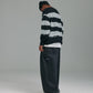 Stripe Mohair Knit - Black/Grey Marle