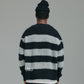 Stripe Mohair Knit - Black/Grey Marle