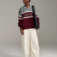 Sideline Intarsia - Burgundy