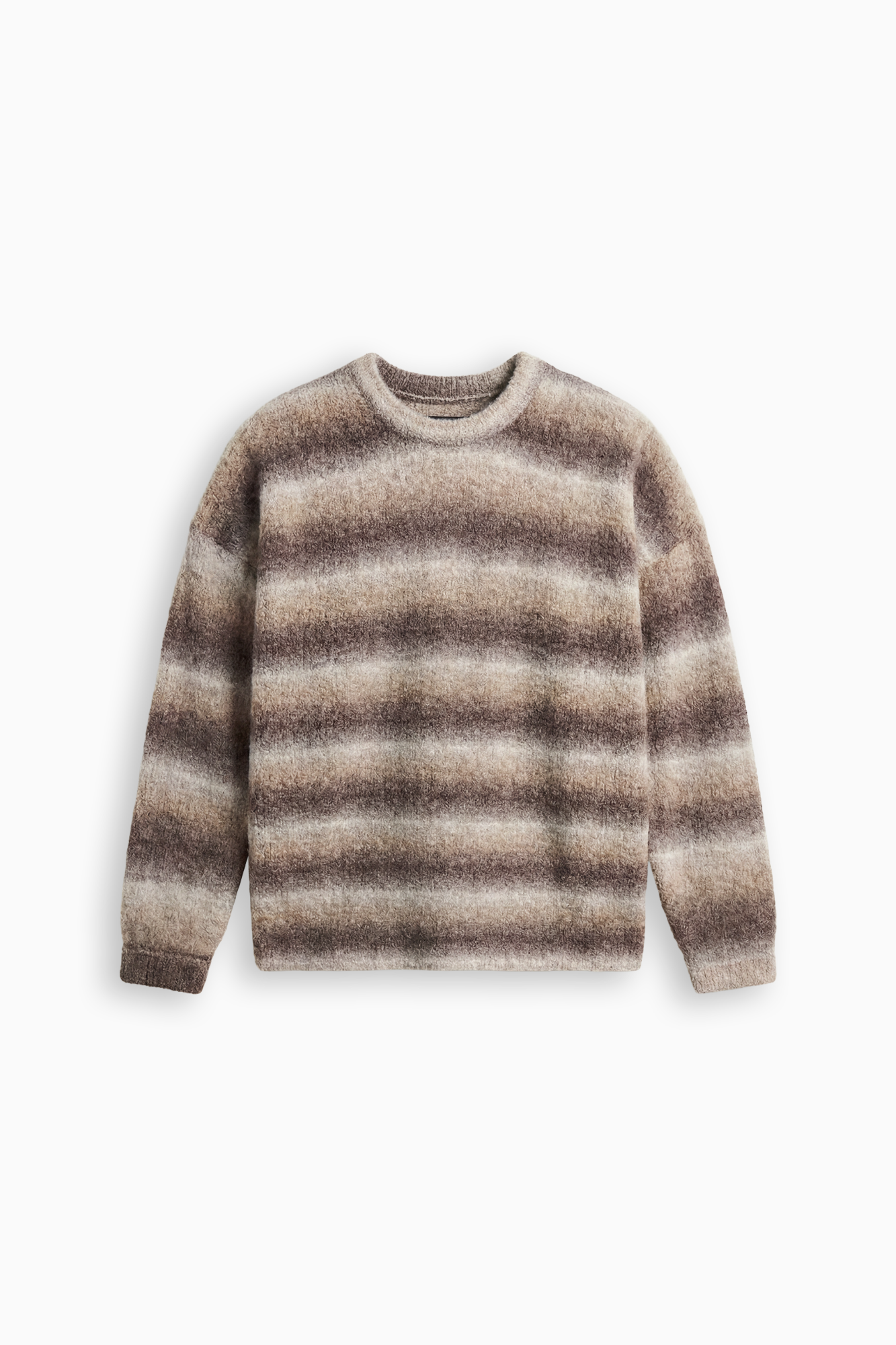 Ombre Knit Crew - Brown