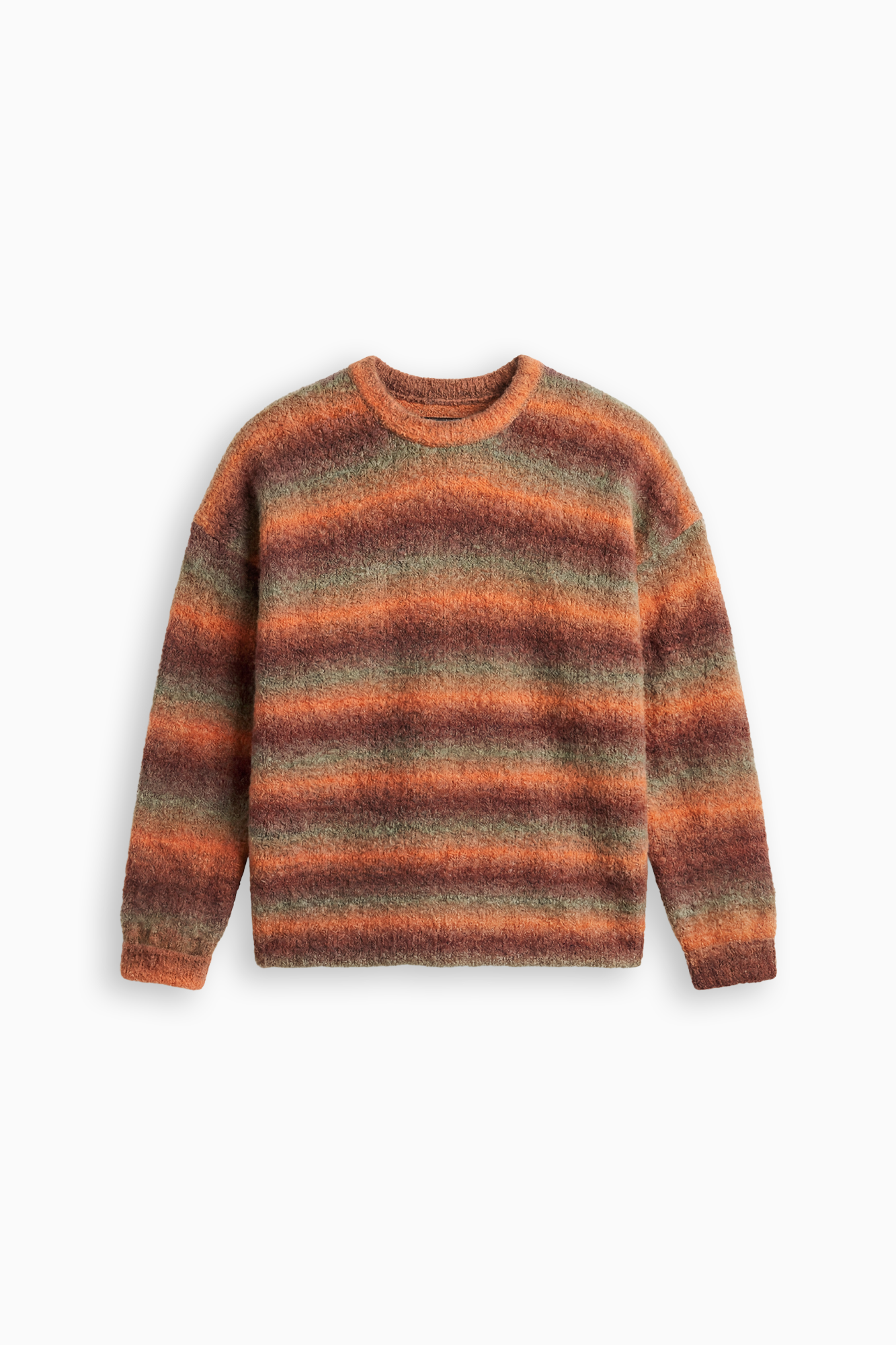 Ombre Knit Crew - Orange
