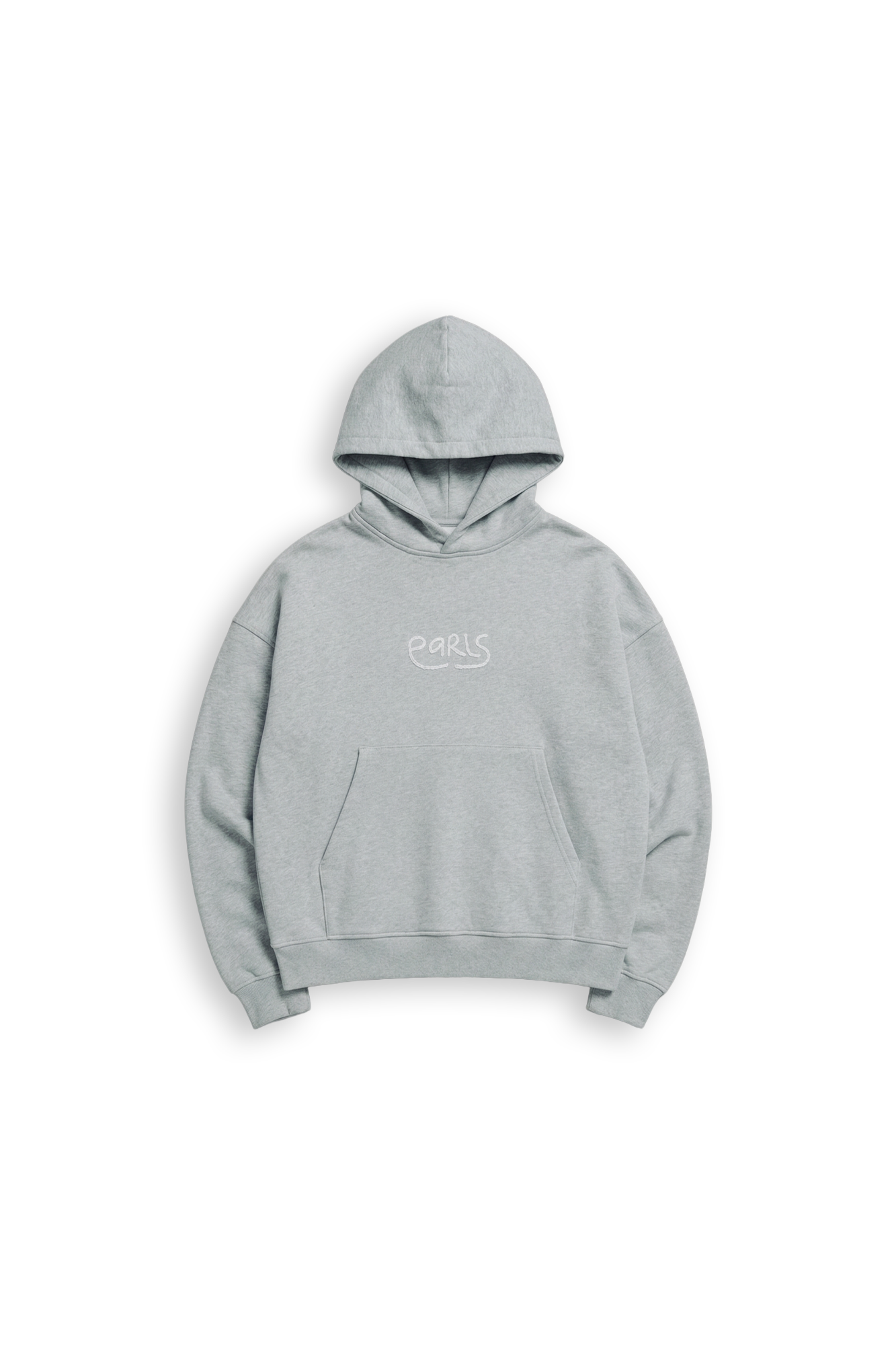 Thick Stitch Hood - Grey/White