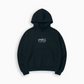 Thick Stitch Hood - Black/White