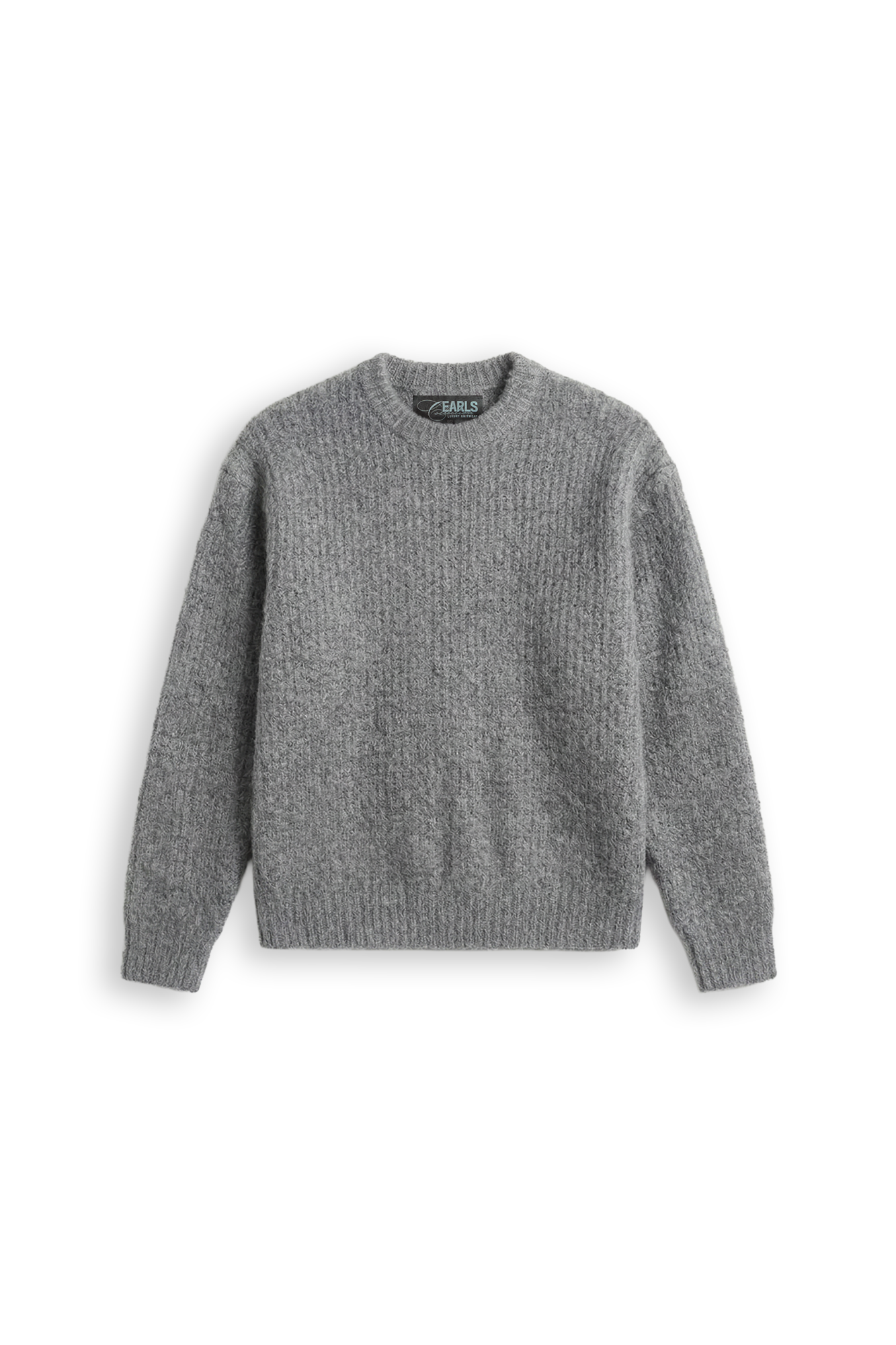 Solid Mohair Knit - Grey Marle