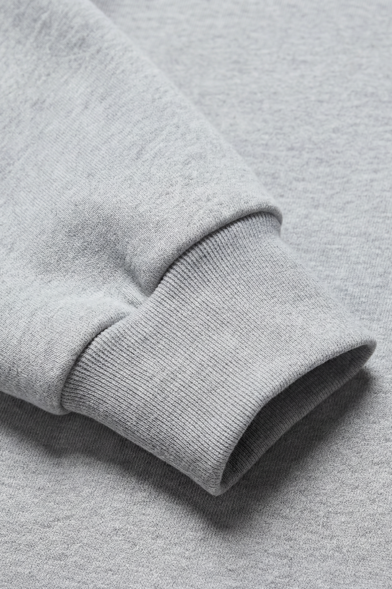 Thick Stitch Hood - Grey/White