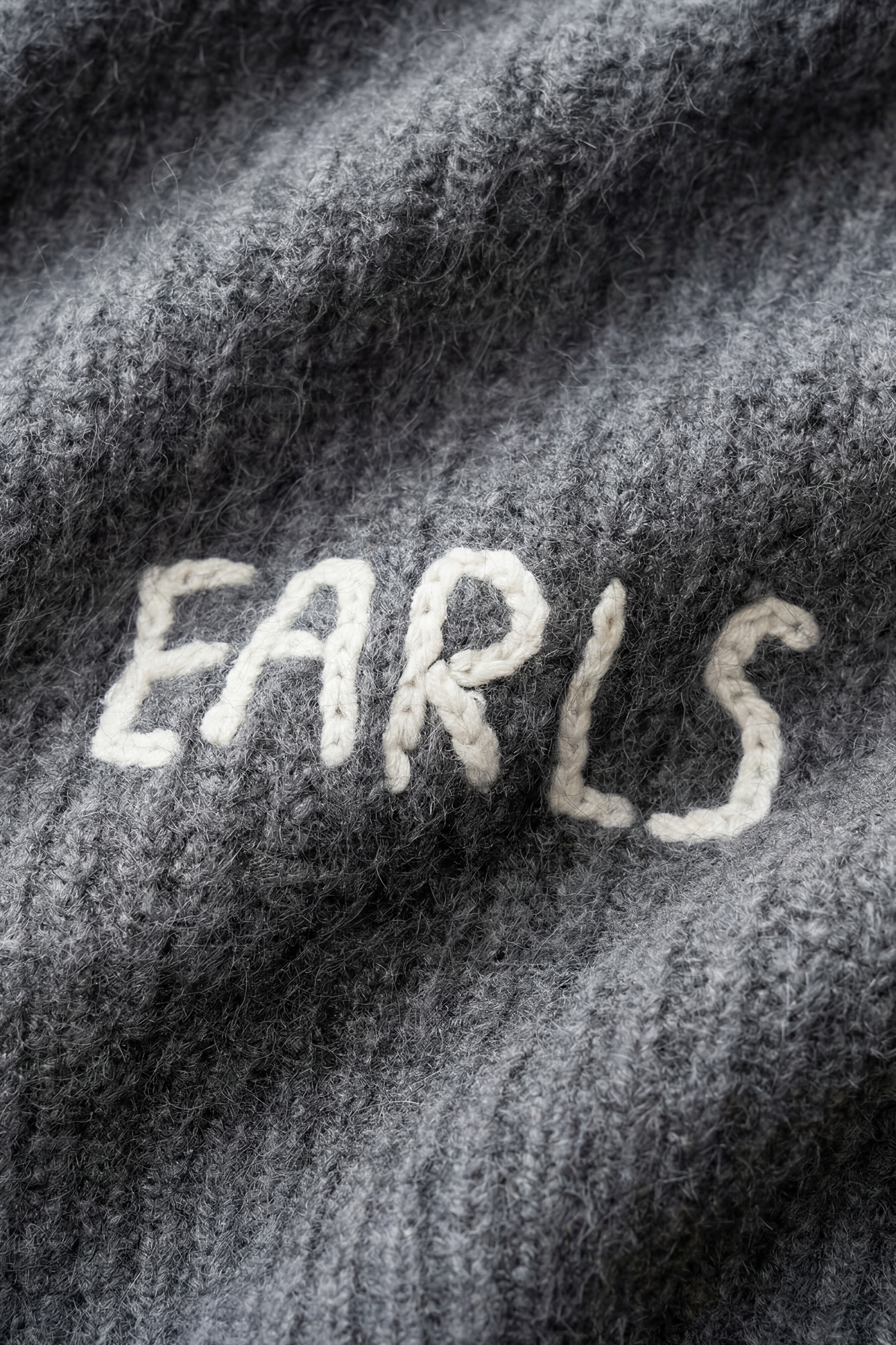 Solid Mohair Knit - Grey Marle