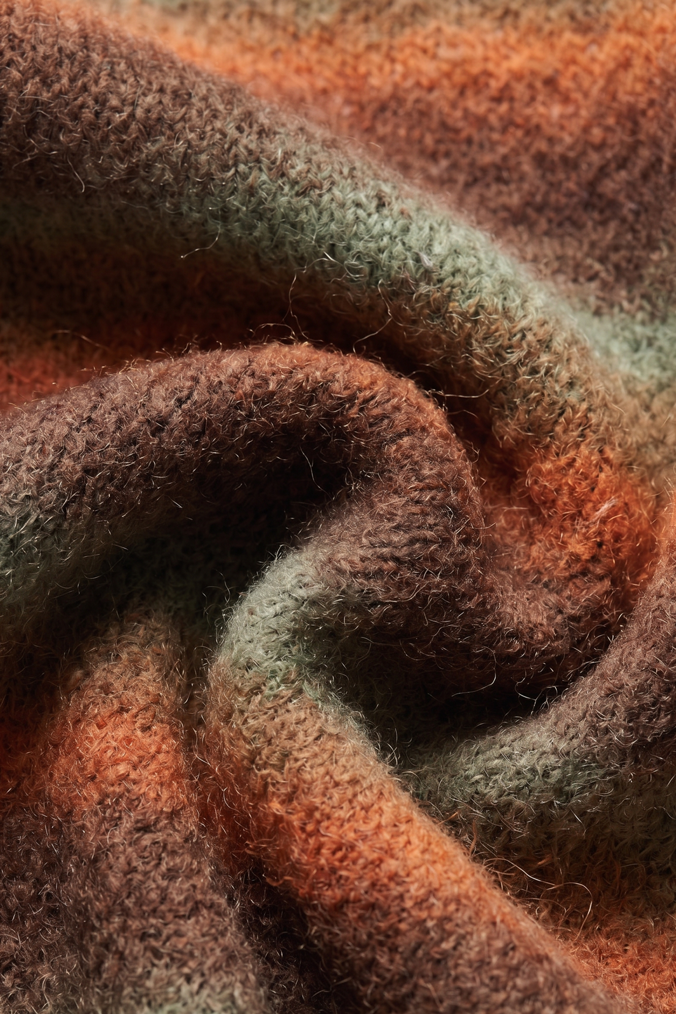 Ombre Knit Crew - Orange