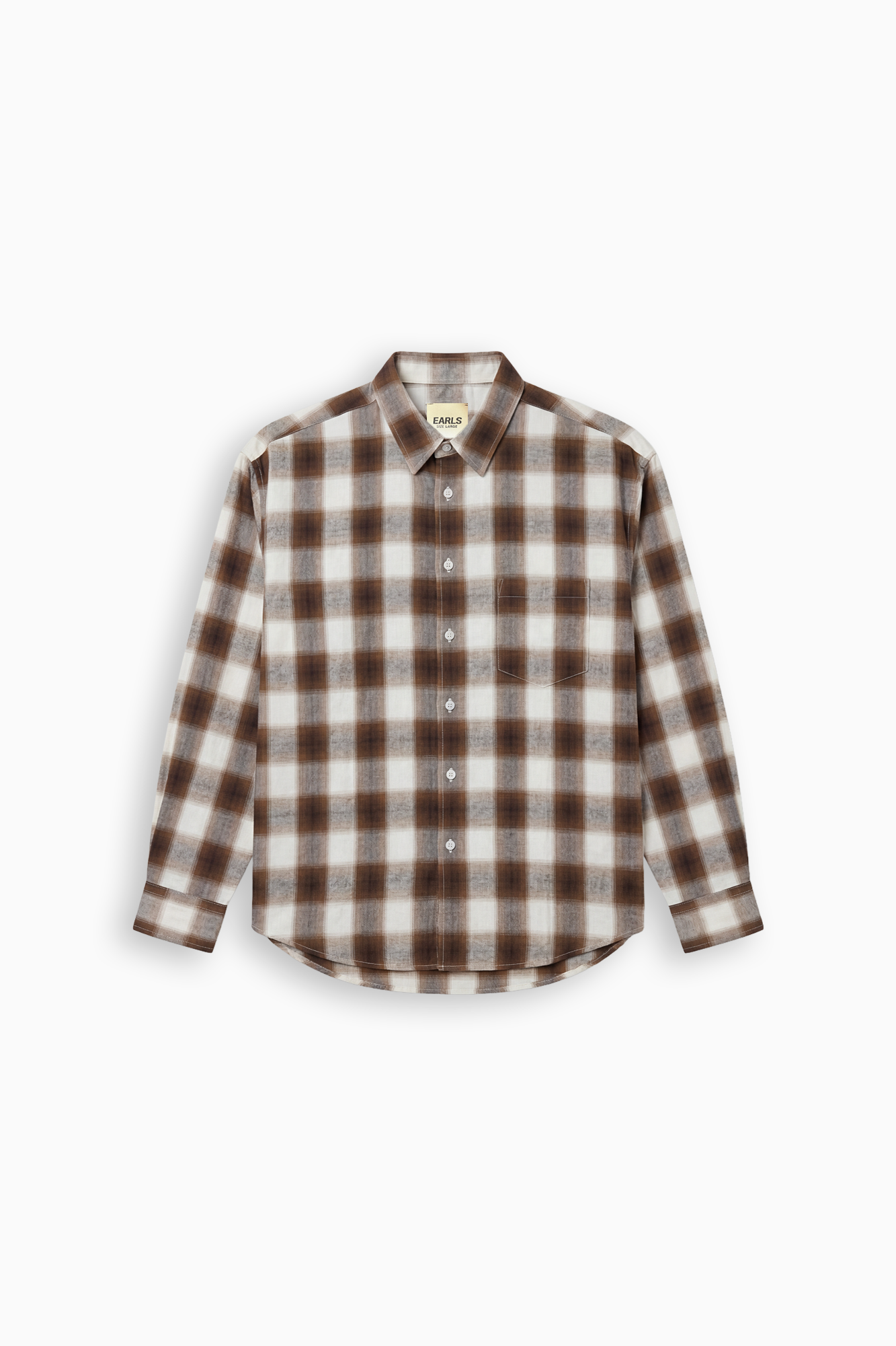 Ombre Check Shirt - Brown/Teal