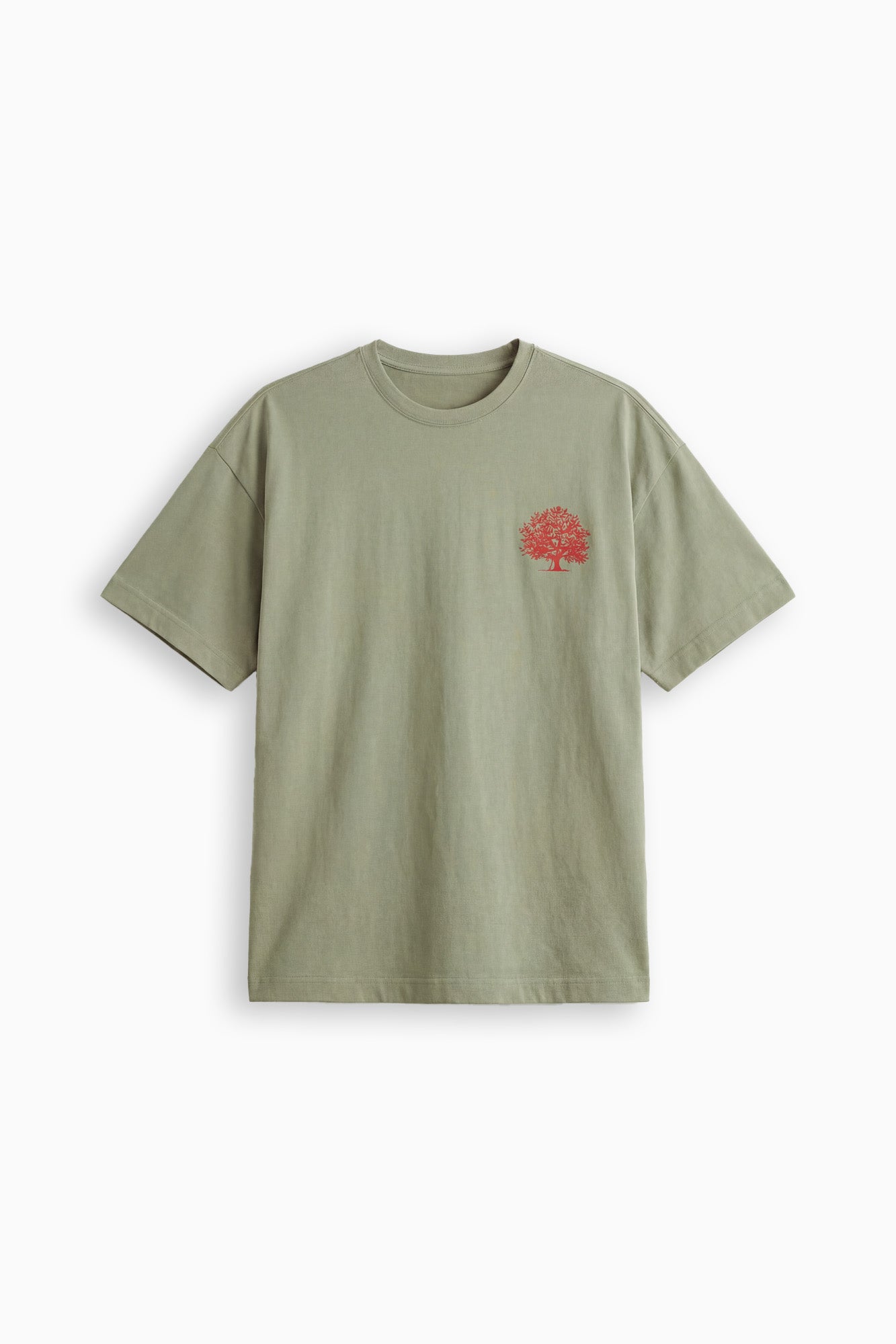 Family Owned Tee - Sage/Red