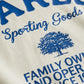 Family Owned Tee - Off White/Blue
