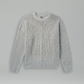 Linen Knit Crew - Blue