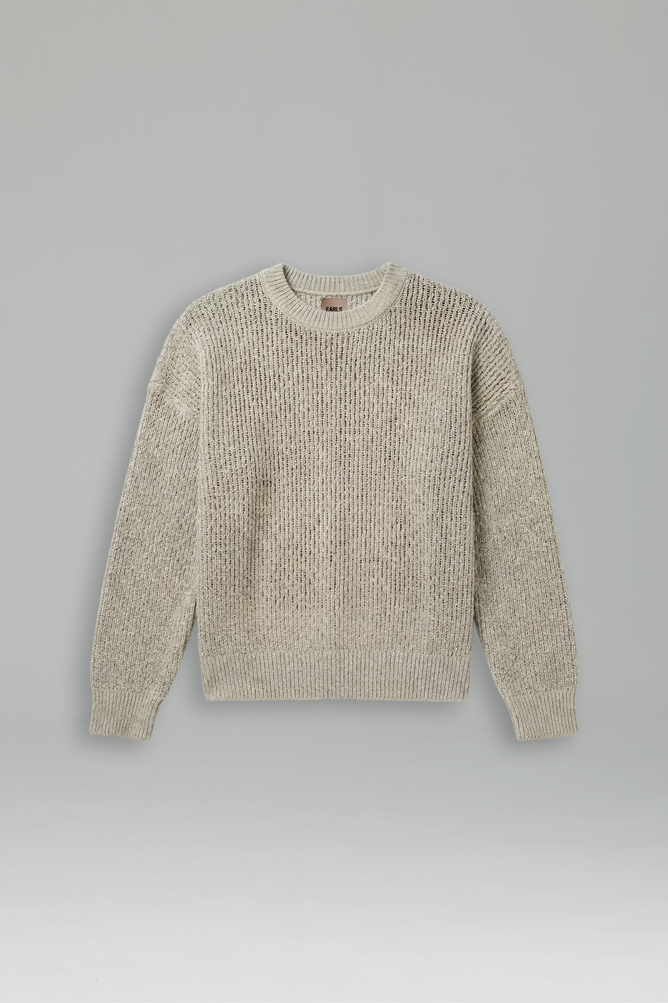 Linen Knit Crew - Orange