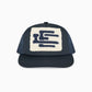 Intarsia Trucker - Navy