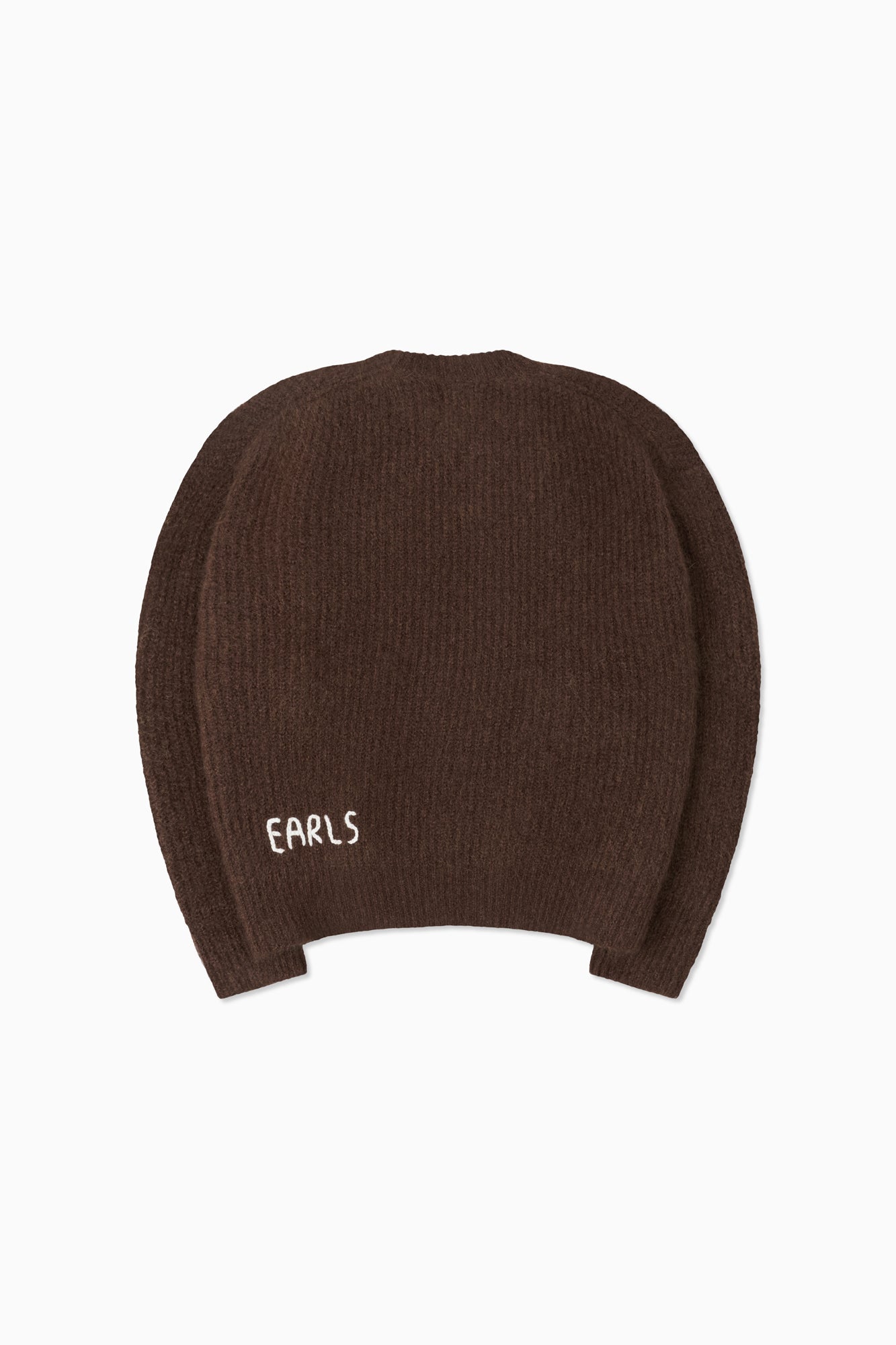 Mohair Knit Crew - Brown