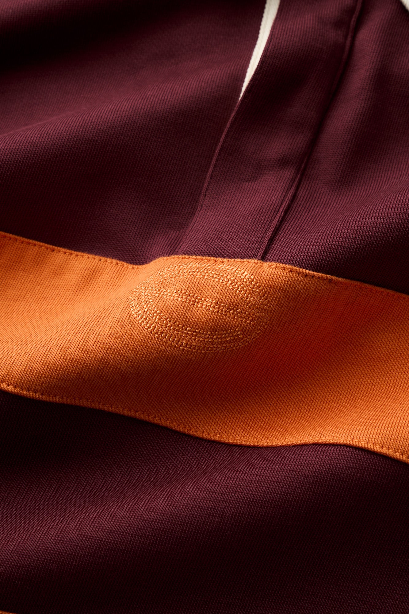 Stripe Rugby - Orange/Wine