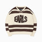 Hockey Knit - Cream/Brown