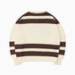 Hockey Knit - Cream/Brown