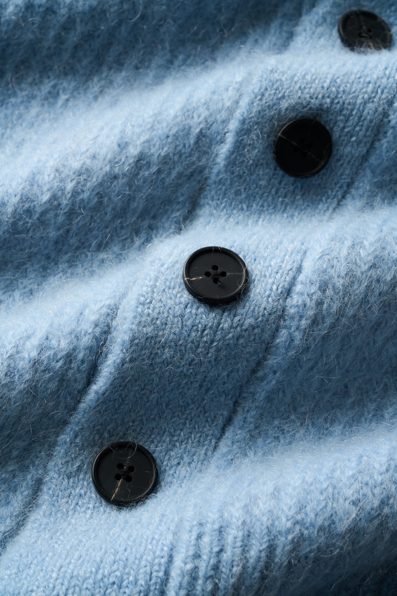 Mohair Cableknit Cardigan - Ice