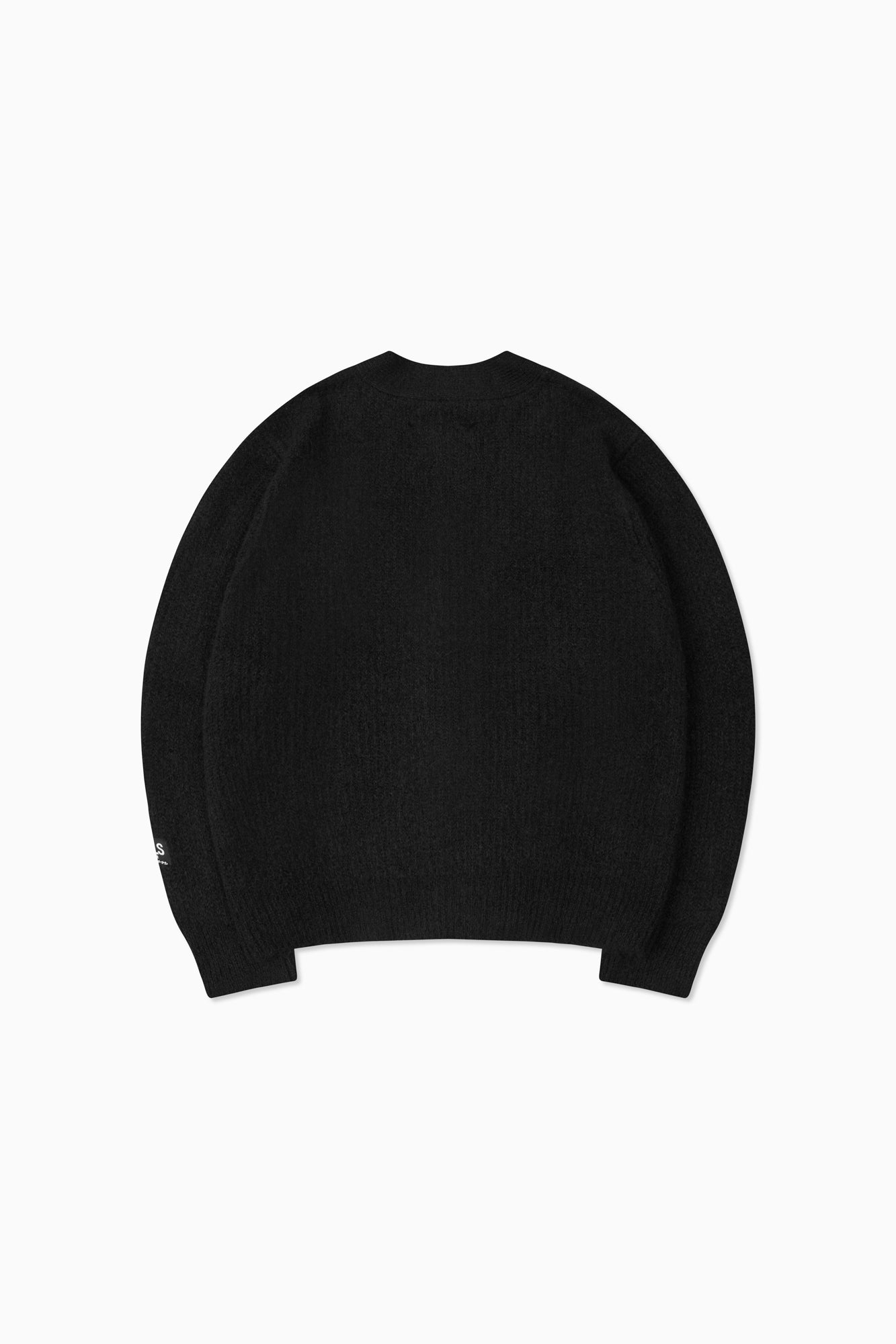 Mohair Cableknit Cardigan - Black