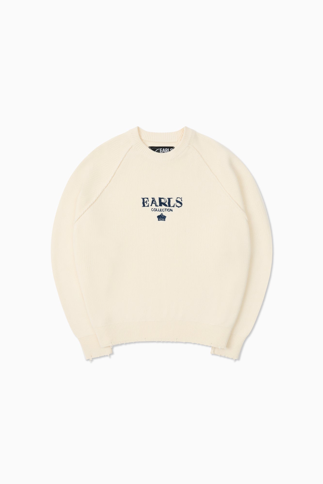 Distressed Hem Knit - Cream