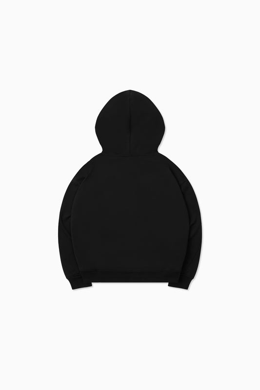 Thick Stitch Hood - Black