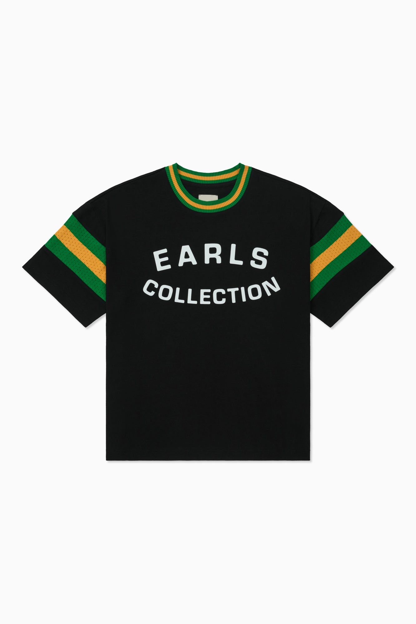 Knit Panel Tee - Black